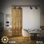 Lištové Briloner 230V - BRILO 8005015 LED spot GU10 lištový systém 230V – vysokonapěťový, 13,8cm, otočný/nastavitelný, černý - BRILO - foto 6