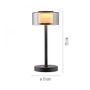 Stolní lampy dekorační - PN 4111-18 LED stolní lampa USB černá na baterie dotykový stmívač paměťová funkce 3000K - PAUL NEUHAUS - foto 6