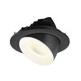 Kruhová - LA 1009746 NUMINOS® GIMBLE L Stropní vestavné svítidlo, 4000 K, 55°, IP20, kulaté, černé / bílé - BIG WHITE (SLV) - foto 6