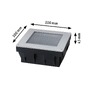 Zapuštěná - P 95742 Solární LED zemní svítidlo Sorea soumrakový senzor IP67 hranaté 100x100mm 3000K 0,1W 6lm 3,7V kov kartáčovaný ABS/polykarbonát/ocel - PAULMANN - foto 6