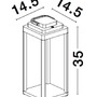 Na baterie - NV 9922350 Venkovní stolní lampa FIGI antracitový hliník LED 2W 3000K 5V DC 108st. IP65 dotykový vypínač / baterie / USB kabel / stmívatelné - NOVA LUCE - foto 6