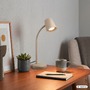 Stolní lampy pracovní - BRILO 7476011 Skriva stolní lampička – nastavitelná, vypínač, GU10 patice, max. 9W, béžová - BRILO - foto 6