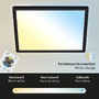 Hranatá - BRILO 7081015 Slim CCT svítidlo LED panel, 29,3 cm, 18 W, černá (starý kód: BRILO 7081-015) - BRILO - foto 6