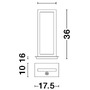 Stolní lampy dekorační - NV 9500811 Stolní lampa WENNA matný černý hliník a akryl 3-krokově dotykově stmívatelné LED 12W 230V 3000K IP20 - NOVA LUCE - foto 6