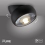 Bodová - PN 6235-18 LED stropní svítidlo PURE Move, černá , stmívatelné, nastavitelné a otočné 2700K - PAUL NEUHAUS - foto 6