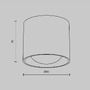 Downlight - M C217CL-15W3K-W Stropní svítidlo Lens 3000K 15W 70d C217CL-15W3K-W - MAYTONI - foto 6