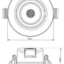 Kruhová - IMPR 565339 Deko-Light stropní vestavné svítidlo SMD-68-230V-4000K-kulaté 230V 6,5W 4000 K 550 lm bílá RAL 9016 - foto 6