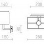 Dekorativní - RED R11981 PLAZA nástěnná bílá chrom 230V E27 42W - RED - DESIGN RENDL - foto 6