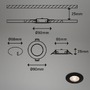 Kruhová - BRI 7044035 LED vestavná svítidla, pr.9 cm, 3x LED, 5 W, 480 lm, černá (starý kód: BRI 7044-035) - BRILONER - foto 6