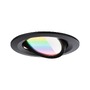 Kruhová - P 92437 LED vestavné svítidlo Nova Coin kruhové 84mm 50° RGBW+ 3x6W 230V černá mat hliník - PAULMANN - foto 6