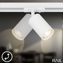 Lištové Briloner 230V - BRILO 8001026 Prodlužovací sada lištový systém 230V – 1x lišta 0,75 cm, 2 spoty GU10, bílé - BRILO - foto 6