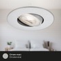 Kruhová - BRI 7146-034 3ks sada ultraploché LED vestavné svítidlo, pr. 9 cm, 5 W, matný chrom - BRILONER - foto 6