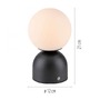 Stolní lampy dekorační - LD 19218-18 Kolekce Schöner Wohnen LED bateriové stolní svítidlo RUDI, černá, nabíjecí přes USB, 3000-6000K - JUST LIGHT - foto 6