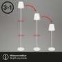 Stojací lampy - BRILO 1438016 LED nabíjecí stojací svítidlo 130 cm 3,5 W 400lm bílé - BRILO - foto 6