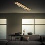 Hranatá - BRI 3817014 Vinka LED stropní svítidlo, tvar vlny, dekor dřeva, teple bílé světlo, dřevo, 98cm - BRILONER - foto 6