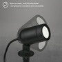Zápichy - BRILO 3674-015 LED zahradní bodové svítidlo, 12 cm, 4,4 W, 380 lm, černá - BRILO - foto 6