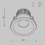 Koupelnová - M DL034-01-06W4K-B Vestavné svítidlo Zoom DL034-01-06W4K-B - MAYTONI - foto 6