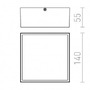 Přisazená - RED R11967 BONO přisazená antracitová 230V LED 4W IP65 3000K - RED - DESIGN RENDL - foto 6