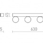 K zrcadlu - RED R14390 DOMINO IV nástěnná chrom/opálové sklo 230V G9 4x6W IP44 - RED - DESIGN RENDL - foto 6