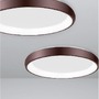 Kruhová - NV 8105612 Stropní svítidlo ALBI hnědý hliník a akryl LED 50W 230V 3000K IP20 stmívatelné - NOVA LUCE - foto 6