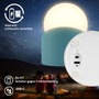 Stolní lampy dekorační - BRILO 7561010 Sora Mini LED stolní lampička bezdrátová IP54, stmívatelné, dotykový vypínač, modrá - BRILO - foto 6