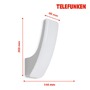 Nástěnná - TF 311604TF TELEFUNKEN LED venkovní svítidlo 26,3 cm 15W 1800lm stříbrná - BRILONER - foto 6