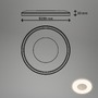 Kruhová - BRILO 3849016 Sufit Kristal LED stropní svítidlo ploché, třpitkový dekor, přímé a nepřímé osvětlení, bílé - BRILO - foto 6
