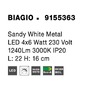 Bodová - NV 9155363 Bodové svítidlo BIAGIO bílý kov LED 4x6W 230V 3000K IP20 - NOVA LUCE - foto 6