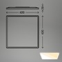 Hranatá - BRILO 7558016X VÝPRODEJ VZORKU - CCT panel, 42 cm, 22W, 3000lm, bílé - BRILO - foto 6