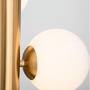 Dekorativní - NV 9724582 Závěsné svítidlo JAKLIN opálové sklo antický mosazný kov zlatý kabel G9 5x5W 230V IP20 bez žárovky - NOVA LUCE - foto 6