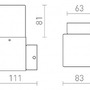 Nástěnná - RED R13637 CLYDE nástěnná antracitová 230V E27 28W IP44 - RED - DESIGN RENDL - foto 6