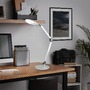 Stolní lampy pracovní - BRILO 7027-014 CCT LED stolní lampa na psací stůl, pr. 20 cm, 9 W, stříbrná - BRILO - foto 6