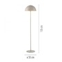Stojací lampy - LD 11727-39 Kolekce Schöner Wohnen stojací svítidlo ALI, písková barva, nožní vypínač - JUST LIGHT - foto 6
