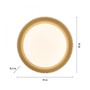Kruhová - LD 14215-18 OSKO LED stropní svítidlo průměr 40 černá stmívatelné dálkovým ovladačem CCT 2700-5000K - JUST LIGHT - foto 6