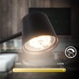 Stojací lampy - BRILO 1502015 Cielo LED stojanová bezdrátová lampa, stmívatelná, dotykový vypínač, černá - BRILO - foto 6