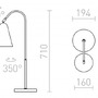 Stolní lampy pracovní - RED R12675 GARBO stolní černá chrom 230V E27 28W - RED - DESIGN RENDL - foto 6
