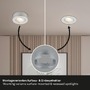 Bodová - BRI 7991014 LED vestavné / přisazené bodové svítidlo – pr.90mm, 5W, 230V, teplá bílá, nastavitelné, matný chrom - BRILONER - foto 6