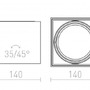 Downlight - RED R10610 DEAN I česaný hliník 230V/12V G53 50W - RED - DESIGN RENDL - foto 6