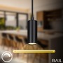 Lištové Briloner 230V - BRILO 8016045 1-fázový lištový systém, kompletní sada, 4x LED závěsná svítidla, černá - BRILO - foto 6