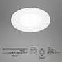 Kruhová - BRI 7125-436 AKCE - 3ks sada LED vestavná svítidla pr. 8,6 cm 3x 3W bílé - BRILONER - foto 6