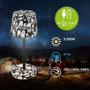 Stolní lampy dekorační - BRILO 7423043 Boja LED stolní lampička bezdrátová IP44, stmívatelné, dotykový vypínač, motiv lebky - BRILO - foto 6