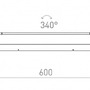 K zrcadlu - RED R13555 IMPERISO 60 bílá 230V LED 18W IP44 3000K - RED - DESIGN RENDL - foto 6