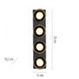 Podélná - PN 6164-18 RIKA LED stropní svítidlo 4 ramenné stmívatelné vypínačem SimplyDim 3000K - PAUL NEUHAUS - foto 6