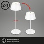 Na stůl - BRILO 7466016 LED RGB nabíjecí stolní lampa 38 cm 2,6W 200lm bílé - BRILO - foto 6