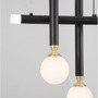 Podélná - NV 9157904 Závěsné svítidlo CAYO opálové sklo a akryl mosaz a černý hliník LED 20W 230V 3000K IP20 - NOVA LUCE - foto 6