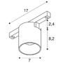 Lištové Magnetic SLV - LA 1008966 FIX-IT! 48V, DALI, kulatý, povrchová montáž, spot, 2000-3000K, 7,4 W, 36°, černá / černá - BIG WHITE (SLV) - foto 6