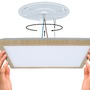 Hranatá - P 71259 LED Panel Atria Shine IP44 hranaté 298x298mm 15,7W CCT design dřevo dub - PAULMANN - foto 6