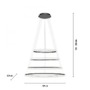 Dekorativní - PN 2124-13 LED závěsné svítidlo antracit stmívatelné CCT paměťová funkce nastavitelná výška 2700-5000K - PAUL NEUHAUS - foto 6