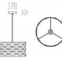 Dekorativní - RED R13319 EZRA 40 závěsná bílé PVC stínidlo / šedý kabel 230V E27 15W - RED - DESIGN RENDL - foto 6