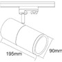 Svítidla - IMPR 707068 Deko-Light kolejnicový systém 3-fázový 230V Pleione Focus II 230V 35W 4000 K bílá 195 mm - foto 6
